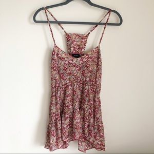 Sheer Floral Tunic